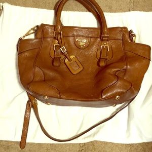 Prada shoulder crossbody leather bag